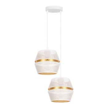 HEXE Csillár zsinóron PARIS 2xE27/60W/230V fehér/arany  kép