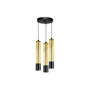 HEXE Csillár zsinóron PRESCOT 3xGU10/40W/230V arany  kép