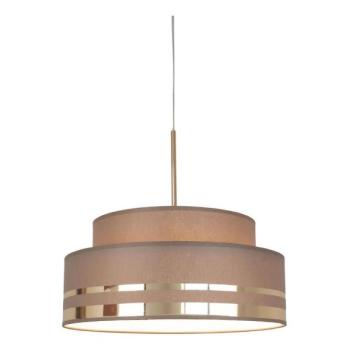 HEXE Csillár zsinóron TAMI 1xE27/60W/230V átm. 40 cm barna/arany  kép