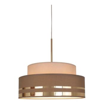 HEXE Csillár zsinóron TAMI 1xE27/60W/230V átm. 40 cm bézs/barna/arany  kép