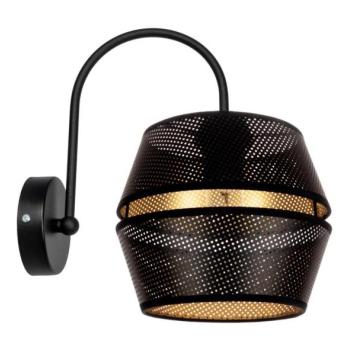 HEXE Fali lámpa PARIS 1xE27/60W/230V fekete/arany  kép