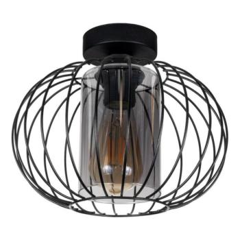 HEXE Felületre szerelhető csillár CORRINI 1xE27/60W/230V átm. 25 cm fekete/szürke  kép