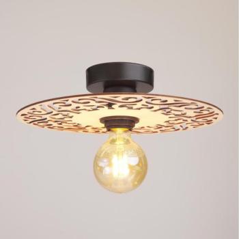 HEXE Felületre szerelhető csillár FALCO 1xE27/60W/230V átm. 30 cm bézs  kép