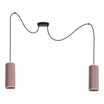 HEXE Láncos lámpa AVALO 2xE27/60W/230V pókháló rózsaszín/rez  kép