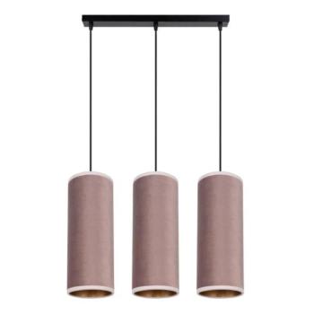 HEXE Láncos lámpa AVALO 3xE27/60W/230V rózsaszín/rez  kép