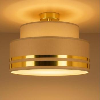 HEXE Mennyezeti lámpa TAMI 1xE27/60W/230V átm. 40 cm barna/arany  kép