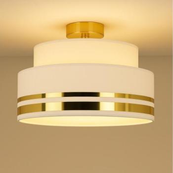 HEXE Mennyezeti lámpa TAMI 1xE27/60W/230V átm. 40 cm fehér/arany  kép