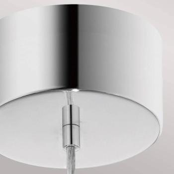 Holdfény LED-es függőlámpa, króm színű, alumínium, Ø 20 cm, gömb alakú kép