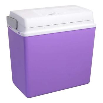  Hordozható autós hűtődoboz 23 l 55W/12V/230V lila/fehér  kép