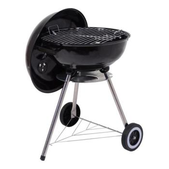  Hordozható faszenes grillsütő fekete  kép