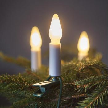  Hosszabbító LED kültéri lánc FELICIA FILAMENT 20xE10 14m fehér/meleg fehér IP44  kép