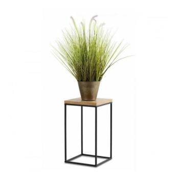 HowHomely BASICLOFT virágtartó állvány 40x24 cm fekete/barna  kép