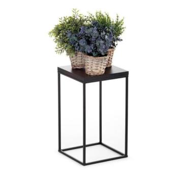 HowHomely BASICLOFT virágtartó állvány 40x24 cm fekete  kép