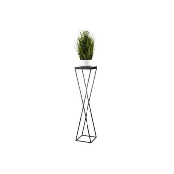HowHomely LOFT virágtartó állvány 100x24 cm fekete  kép