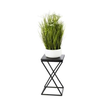 HowHomely LOFT virágtartó állvány 40x24 cm fekete  kép