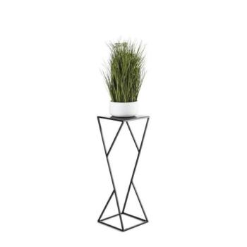 HowHomely LOFT virágtartó állvány 70x23,5 cm fekete  kép