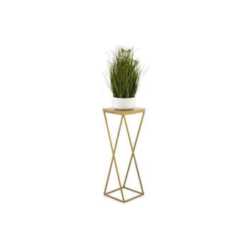 HowHomely LOFT virágtartó állvány 70x24 cm aranybarna  kép