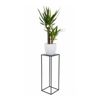 HowHomely Virágállvány 70x24 cm fekete színben  kép