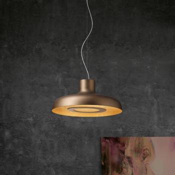 ICONE Duetto LED-es függőlámpa 927 Ø55cm bronz/arany kép