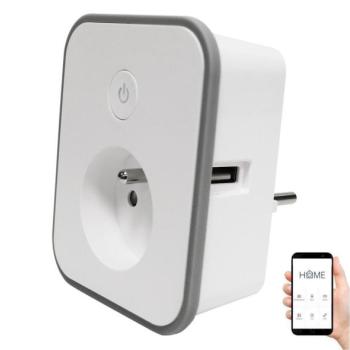iGET Okos konnektor fogyasztásméréssel 3680W/230V + 2xUSB/12W/5V Wi kép