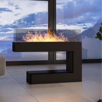 InFire InFire BIO kandalló 110x92 cm, 3 kW, fekete  kép