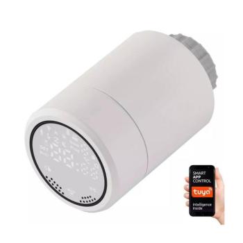  Intelligens termosztatikus fej LCD kijelzővel GoSmart M30x1,5 2xAA/1,5V Tuya  kép