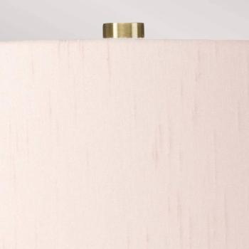 Isla textil asztali lámpa sárgaréz antik/rózsaszín kép