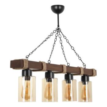 JASMIN láncos csillár 4xE27/40W/230V barna/bézs  kép