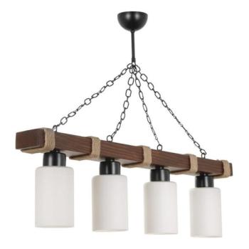  JASMIN láncos csillár 4xE27/40W/230V barna/fehér  kép