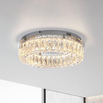 JUST LIGHT. Kulunka LED mennyezeti lámpa, vas, kristályüveg kép