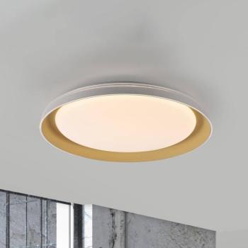 JUST LIGHT. Sati LED mennyezeti lámpa, műanyag, fehér/brass kép