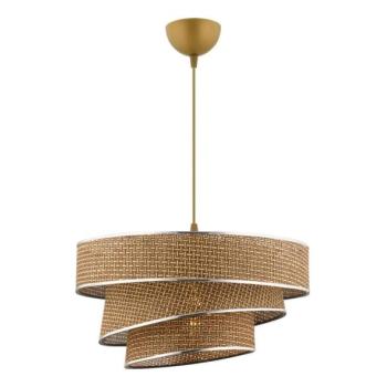  Kábeles csillár COUPER 1xE27/60W/230V barna/fényes króm  kép