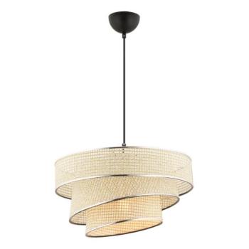  Kábeles csillár COUPER 1xE27/60W/230V, krémszínű/fényes króm  kép