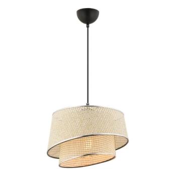  Kábeles függőlámpa BARETTE 1xE27/60W/230V krémszínű/fényes króm  kép