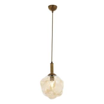  Kábeles függőlámpa CRUMPLED 1xE27/40W/230V bronz/bézs  kép