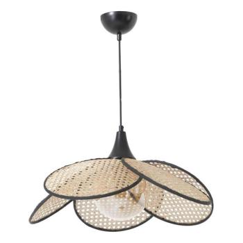  Kábeles függőlámpa FUME 1xE27/40W/230V átm. 45 cm fekete/bézs  kép