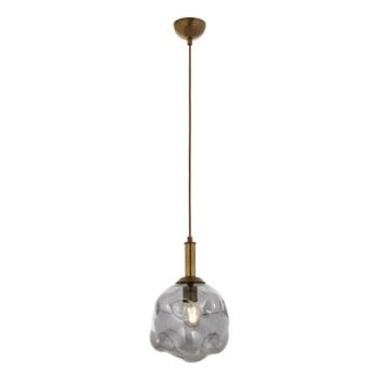  Kábelre függesztett CRUMPLED csillár 1xE27/40W/230V bronzszínű/füstszínű  kép