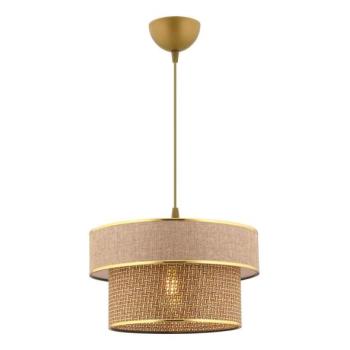  Kábelre szerelt függeszték ERO 1xE27/60W/230V barna/arany  kép