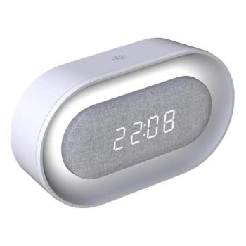  KAJA LED/1,3W/5V 3000K állítható éjjeli lámpa ébresztővel  kép