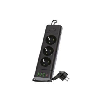  Kapcsolós elosztó LINEA PRO 3x230V+3xUSB kép