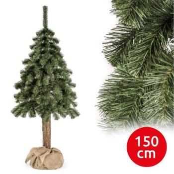  Karácsonyfa törzsével NATURAL 150 cm fenyő  kép