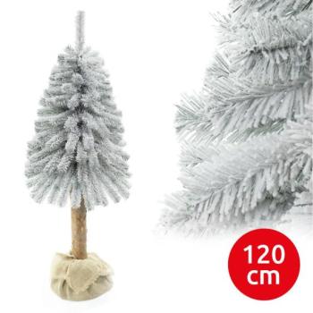  Karácsonyfa törzsével NATURAL WITH SNOW 120 cm fenyő  kép