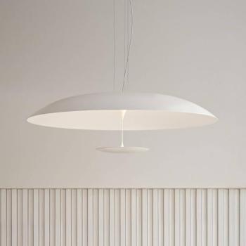 Karman LED lógó világítás BLANCO, Ø 92 cm, fehér, fém kép