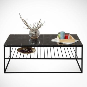  Kávésasztal ETNA 43x95 cm fekete  kép