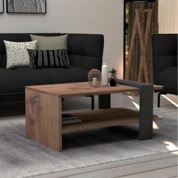  Kávésasztal OVA 35x80 cm barna/antracit  kép