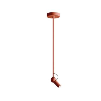 kdln LED mennyezeti világítás Bird, téglavörös, Ø 11 cm, fém kép