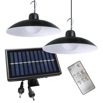  KÉSZLET 2x LED napelemes függesztett lámpa LED/6W/3,7V 2000 mAh IP44 + DO  kép