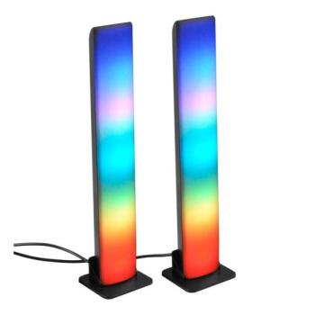  KÉSZLET 2x LED RGB Dimmelhető asztali lámpa LED/5W/5V + távirányítás  kép