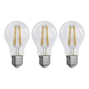  KÉSZLET 3x LED Izzó FILAMENT A60 E27/5W/230V 2700K Energiaosztály A  kép