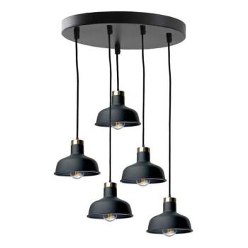 Keter Lighting Csillár zsinóron HEBE 5xE27/60W/230V fekete  kép